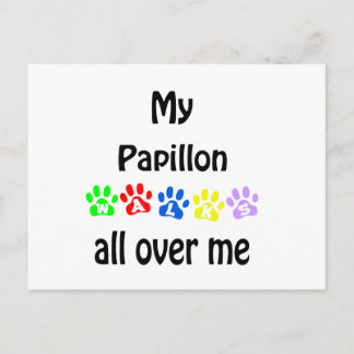Papillon Walks Design Postcard