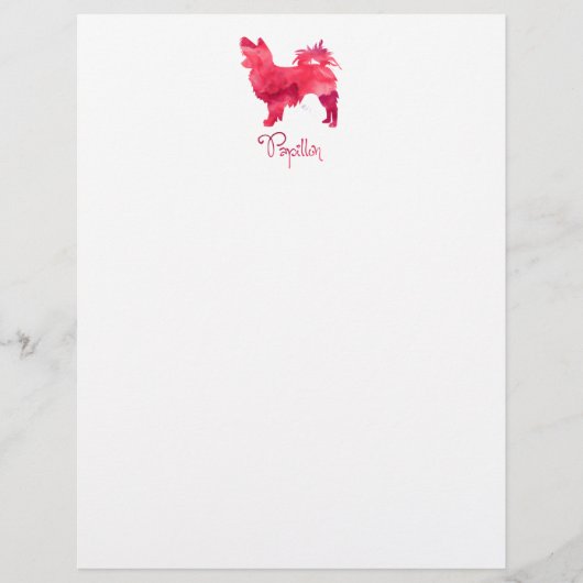 Papillon Watercolor Design (Front)