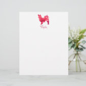 Papillon Watercolor Design (Standing Front)