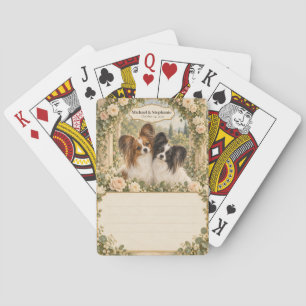 Papillon Wedding Guest Book Signing Deck Poker Cards