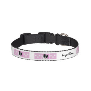 Papillon (White and Black) Painting - Dog Art Pet Collar