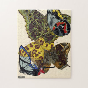 Papillons, Butterflies, Plate No.15 by E. A. Seguy Jigsaw Puzzle