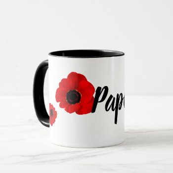 Papi's Poppies Mug by Rockethousebirdship at Zazzle