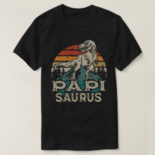 Papisaurus Dinosaur Grandpa Saurus Father's Day T-Shirt