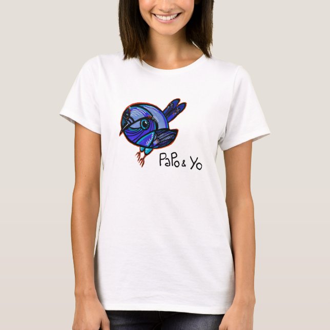 Papo and Yo Graffiti Bird T-shirt (Front)