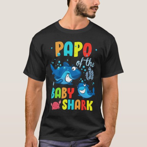 Papo Of The Baby Shark Birthday Group Father_s Day T_Shirt