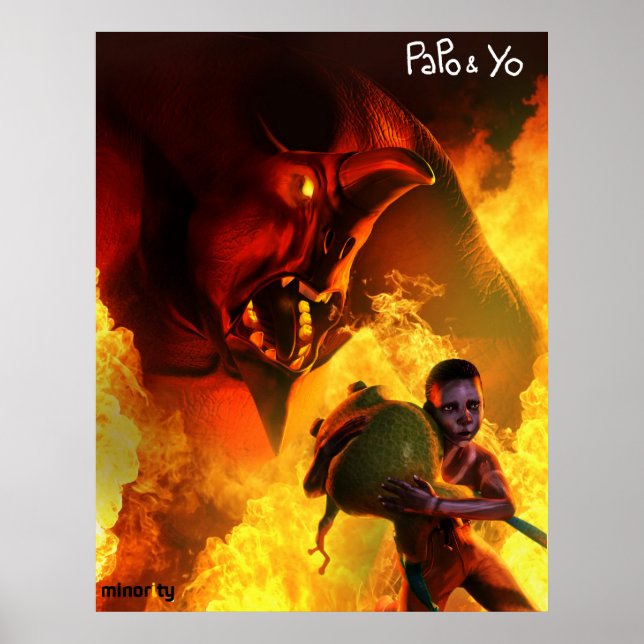 Papo & Yo Angry Monster Poster (Front)