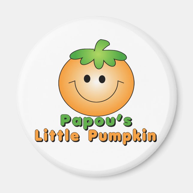 Papou Little Pumpkin Magnet (Front)