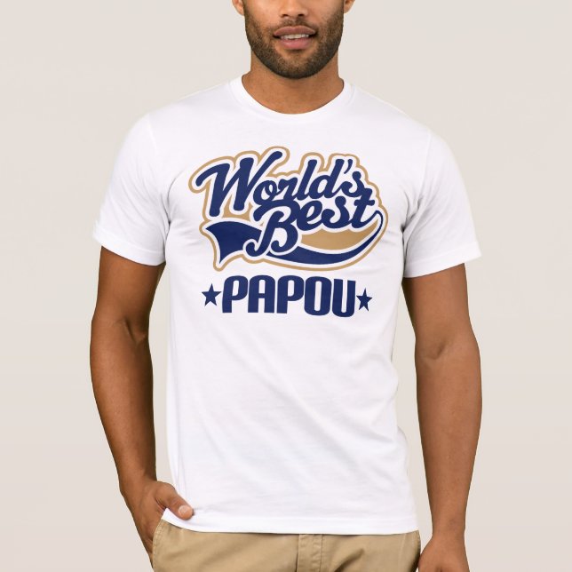 Papou Worlds Best T-Shirt (Front)