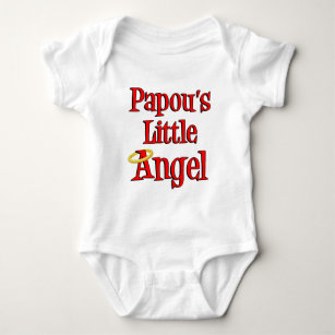 Papou's Little Angel Baby Bodysuit