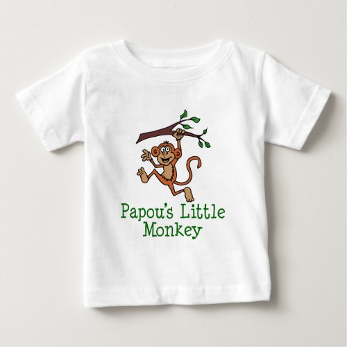 Papous Little Monkey Baby T_Shirt