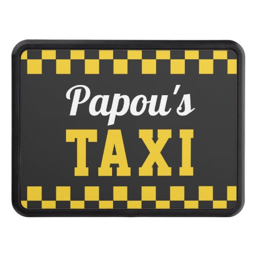 Papous Taxi  Funny Grandpa Nickname Hitch Cover