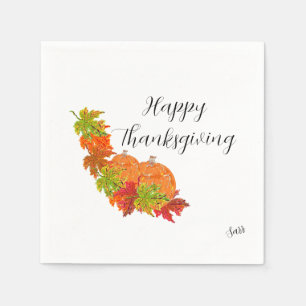 Papper Napkins : Thanksgiving