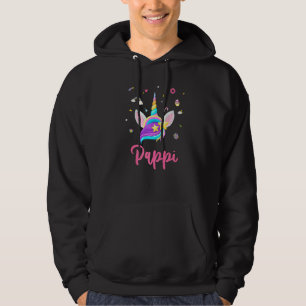 Pappi Of The Birthday Girl Unicorn Theme Magic Uni Hoodie