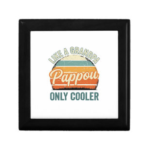 Pappou Like a Grandpa Only Cooler Vintage Shirt_1 Gift Box