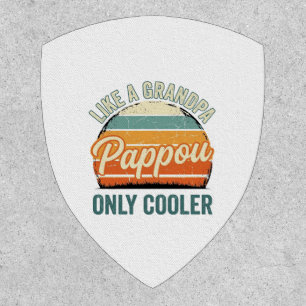 Pappou Like a Grandpa Only Cooler Vintage Shirt_1 Patch