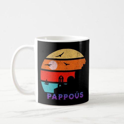 Pappos Retro Sunset Ocean Grandfather Coffee Mug