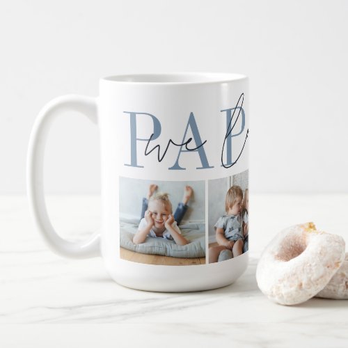 Pappous We Love You 4 Photo Collage Coffee Mug