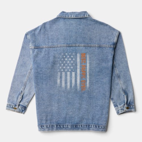 Pappy American Flag Fathers Day For Pappy From Da Denim Jacket