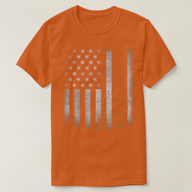 Pappy American Flag Fathers Day For Pappy From Dau T-Shirt (Design Front)