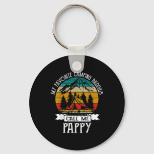 Pappy Camper My Favorite Camping Buddies Call Me P Keychain