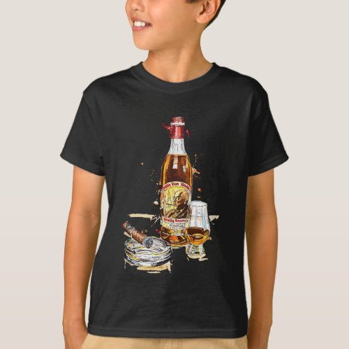 Pappy  Cigar Painting Blantons Buffalo Trace T_Shirt