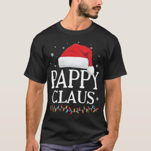 Pappy Claus Christmas Family Matching Pajama Santa T_Shirt
