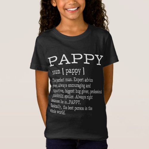 Pappy Definition Grandpa Fathers Day Gifts _ Men T_Shirt