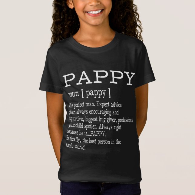 Pappy Definition Grandpa Father's Day Gifts - Men T-Shirt (Front)