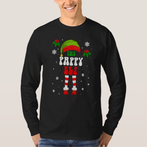 Pappy Elf Matching Family Group Christmas Holiday  T-Shirt