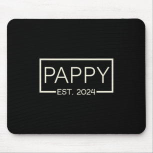 Pappy Est 2024 New Dad Father's Day Men Cket Mouse Pad