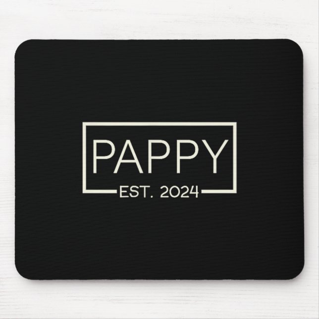Pappy Est 2024 New Dad Father's Day Men Cket  Mouse Pad (Front)