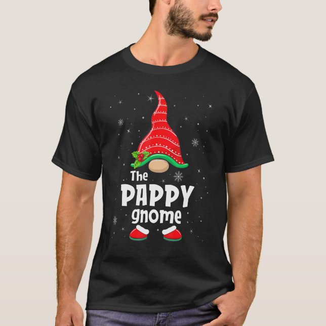 Pappy Gnome Matching Family Group Christmas Party  T-Shirt (Front)