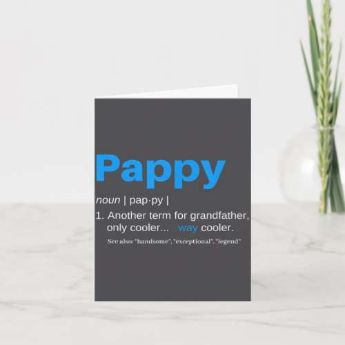 Pappy Grandpa Fathers Day Definition Birthday 
