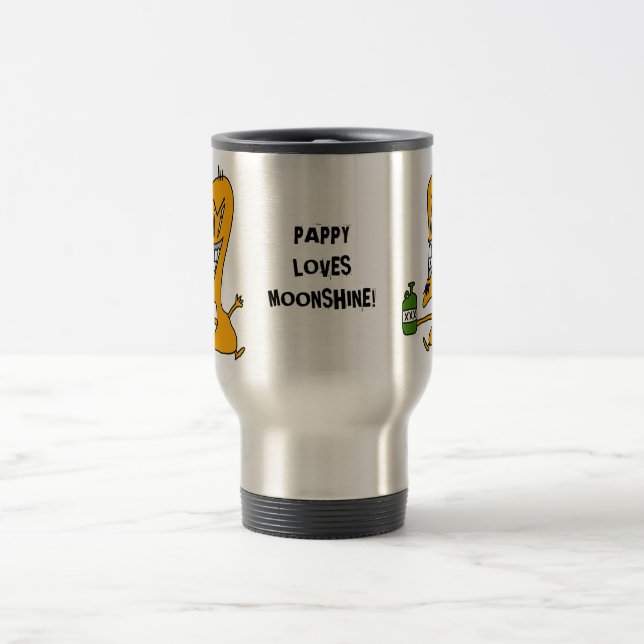 Pappy Loves Moonshine Travel Mug (Center)