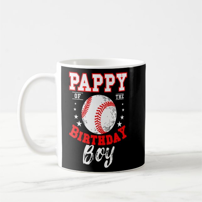 Pappy Of The Birthday Boy Baseball Theme Bday Cele Coffee Mug (Left)