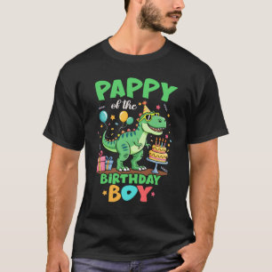 Pappy Of The Birthday Boy T Rex Dinosaur Family Pa T-Shirt