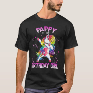 Pappy of the Birthday Party Girl Dabbing Unicorn 1 T-Shirt