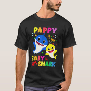 Pappy Of The Birthday Shark Dad Mom Matching Famil T-Shirt