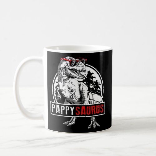 Pappy Saurus T Rex Dinosaur Pappy Saurus Fathers Coffee Mug