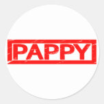 Pappy Stamp Classic Round Sticker