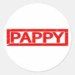 Pappy Stamp Classic Round Sticker