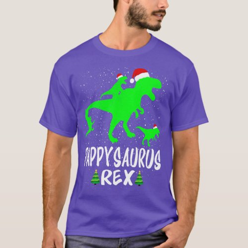 Pappy T Rex Matching Family Christmas Dinosaur Shi T_Shirt