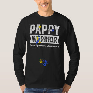 Pappy Warrior Down Syndrome Awareness Family T-Shirt