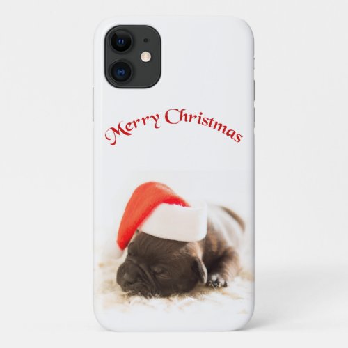 Pappy With Christmas Hat iPhone 11 Case