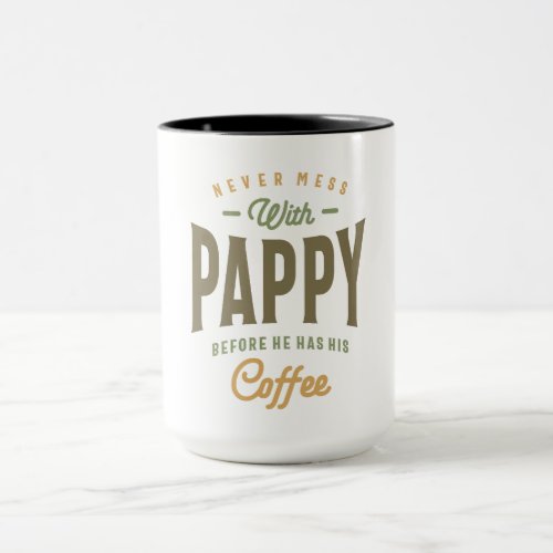 Pappys Coffee Power Dad and Grandpa Mug