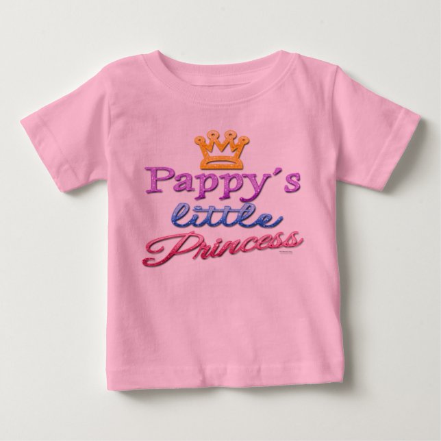Pappy's Little Princess Baby Toddler T-Shirt (Front)