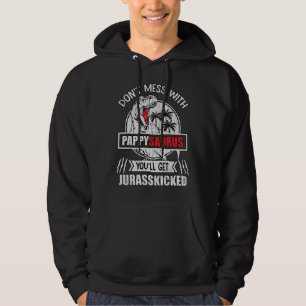 Pappysaurus Dinosaur Gift For Grandpa And Pappy Hoodie