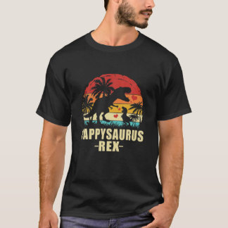 Pappysaurus T Rex Dinosaur Pappy Saurus Family Mat T-Shirt