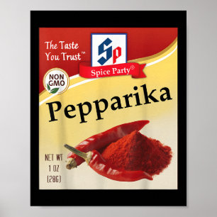 Paprika Condiment Costume Holiday Spice Group Cost Poster